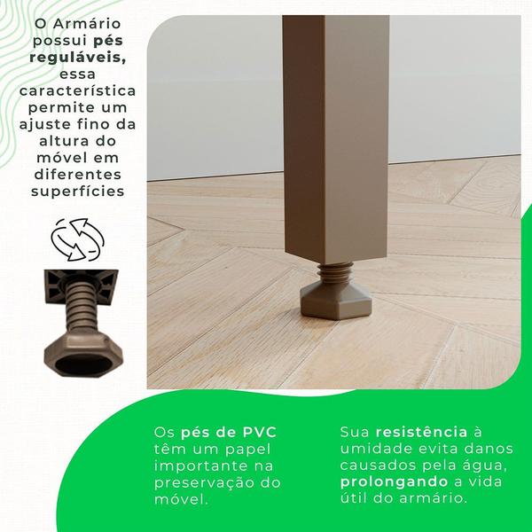 Cozinha Compacta 5 Peças 13 Portas 2 Gavetas Paris Sallêto Móveis Imagem de Cozinha Compacta 5 Peças 13 Portas 2 Gavetas Paris Sallêto Móveis