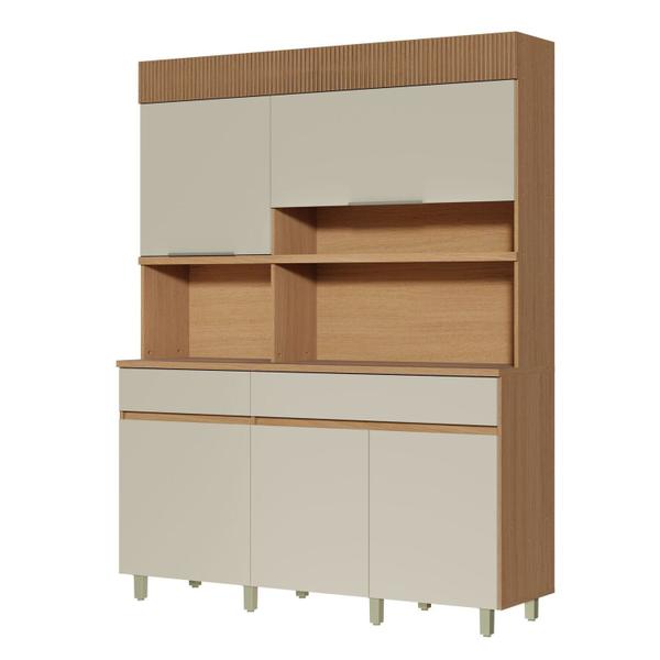 Imagem de Cozinha Compacta 5 Portas 2 Gavetas Realeza 160cm 100% Mdf