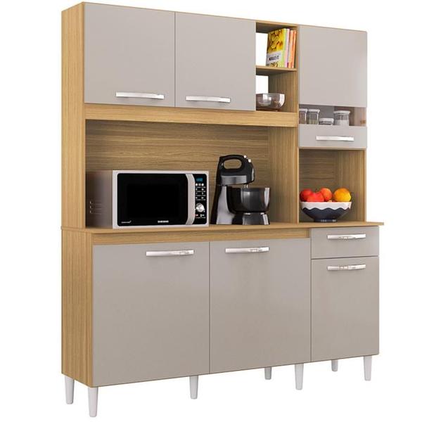 Imagem de Cozinha Compacta 6 Portas 439 Damasco Off White POQQ