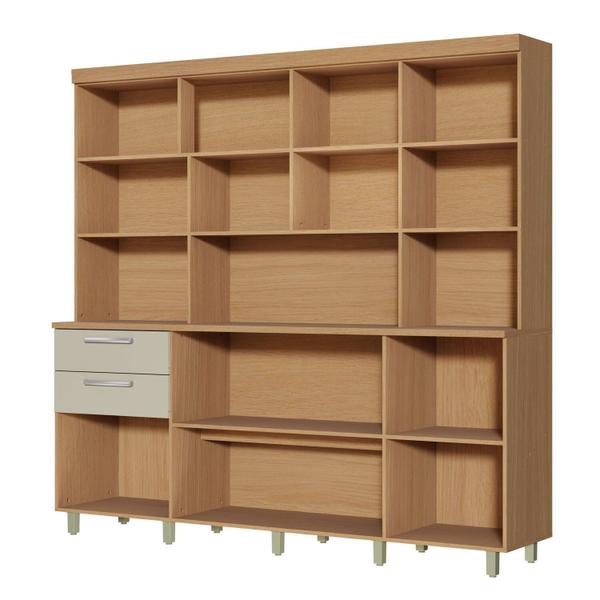 Imagem de Cozinha Compacta 7 Portas 2 Gavetas Nobreza 210cm 100% Mdf