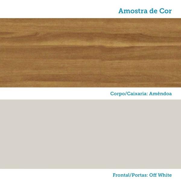 Imagem de Cozinha Compacta com 12 Portas 2 Gavetas e Espaço para Micro-ondas 100% Mdf Pressac Espresso Móveis