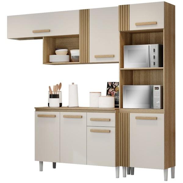 Imagem de Cozinha Compacta Com Balcao 2001910x0310 Vitoria Off White Atacama ARMoveis