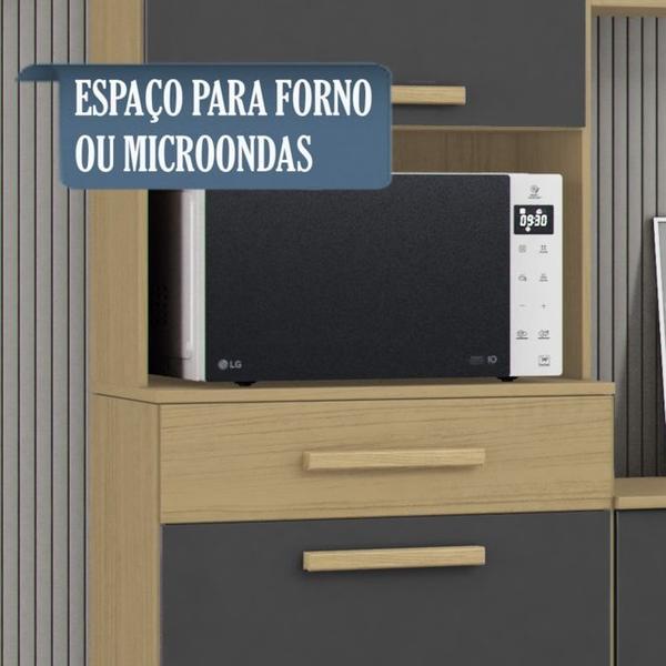 Imagem de Cozinha Compacta Com Balcao 2002113x14 Atacama Grafite ARMoveis