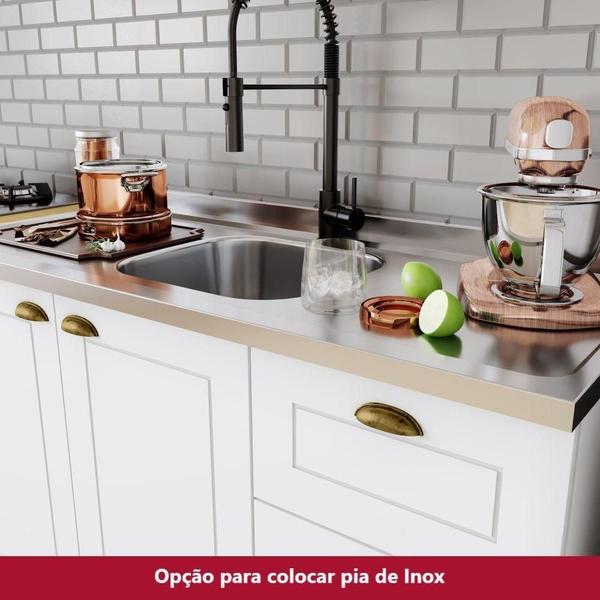 Imagem de Cozinha Compacta De 08 Peças C/ Aéreo Basculante Branco