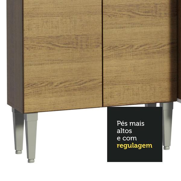 Cozinha Compacta Madesa Emilly Front com Balcão e Paneleiro Imagem de Cozinha Compacta Madesa Emilly Front com Balcão e Paneleiro