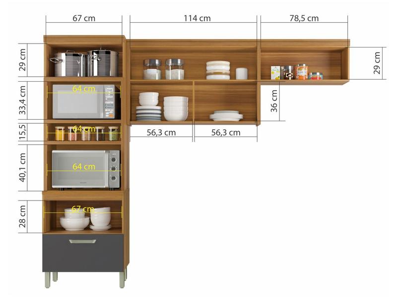 Imagem de Cozinha Compacta Nesher Realeza