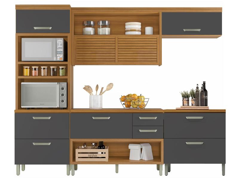 Cozinha Compacta Nesher Realeza + Balcão de - Cozinha 2 Gavetas + Balcão de Cozinha 1 Gaveta Cozinha Compacta Nesher Realeza + Balcão de - Cozinha 2 Gavetas + Balcão de Cozinha 1 Gaveta