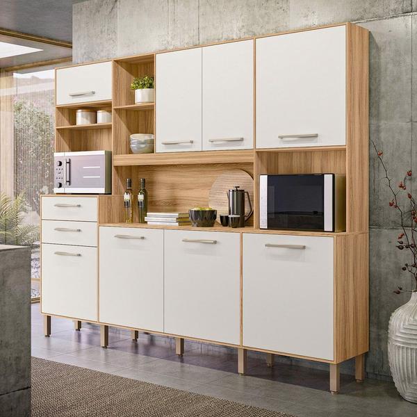 Cozinha Compacta Nicioli Hortelã 8 Portas 2 Gavetas Imagem de Cozinha Compacta Nicioli Hortelã 8 Portas 2 Gavetas