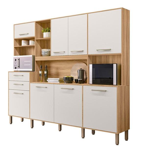 Cozinha Compacta Nicioli Hortelã 8 Portas 2 Gavetas Imagem de Cozinha Compacta Nicioli Hortelã 8 Portas 2 Gavetas