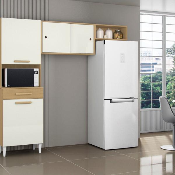Cozinha Compacta Paneleiro e Aéreos Isabelle - Aramóveis Imagem de Cozinha Compacta Paneleiro e Aéreos Isabelle