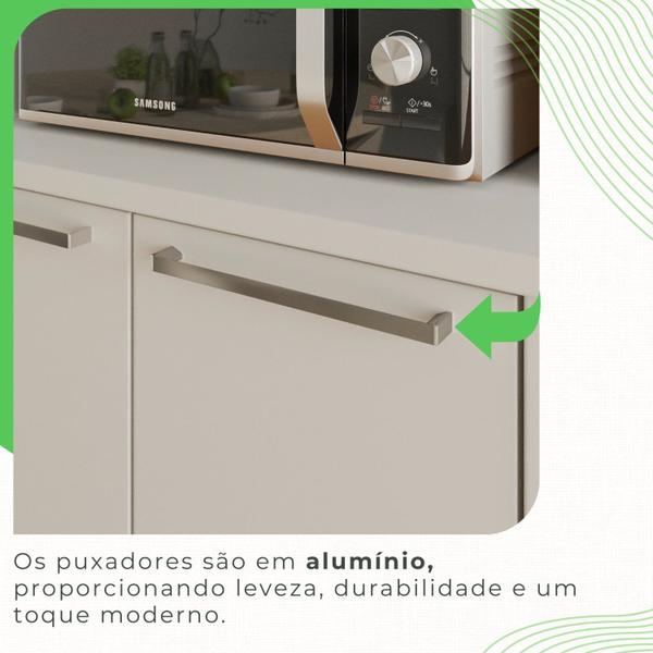 Imagem de Cozinha Compacta para Cooktop 5 Peças 12 Portas 2 Gavetas Paris