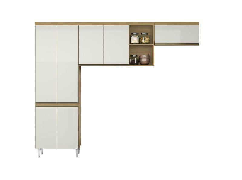 Cozinha Compacta Sophia 3 Peças Atacama Off White - Aramóveis Imagem de Cozinha Compacta Sophia 3 Peças Atacama Off White - Aramóveis