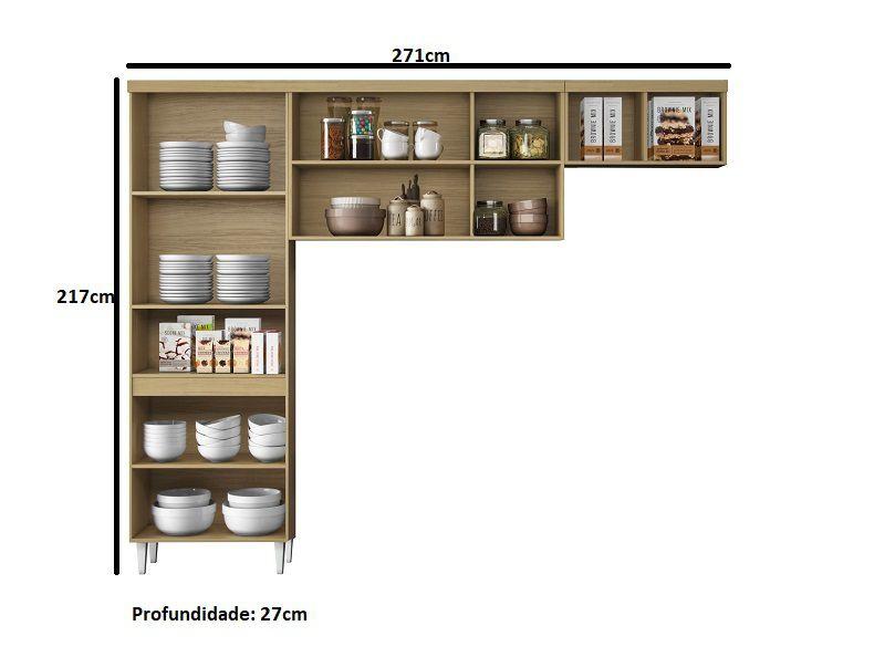 Cozinha Compacta Sophia 3 Peças Atacama Off White - Aramóveis Imagem de Cozinha Compacta Sophia 3 Peças Atacama Off White - Aramóveis