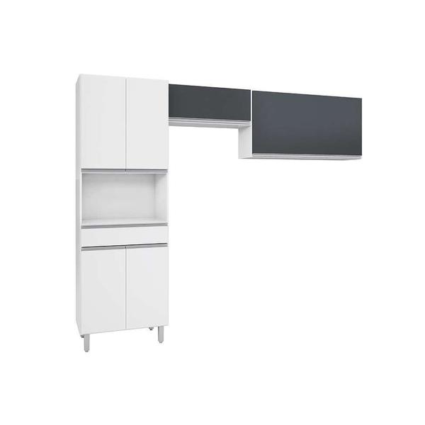 Imagem de Cozinha Compacta Top Class 6 PT Branco e Grafite