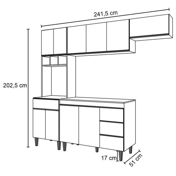 Imagem de Cozinha Completa 120cm Andréia