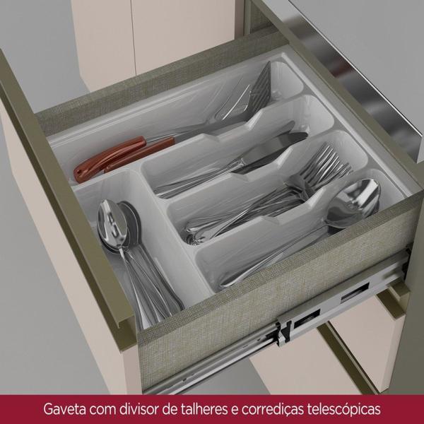 Imagem de Cozinha Completa 5 Peças para Forno Embutir e Cooktop 13 Portas Aurora Espresso Móveis