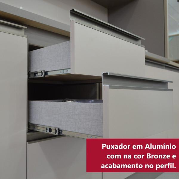 Imagem de Cozinha Completa 6 Peças 100% Mdf com Cristaleira Connect