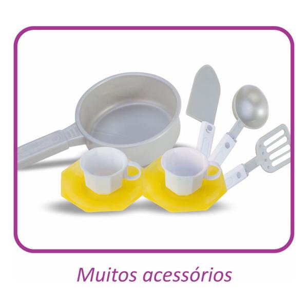 Imagem de Cozinha completa  azul com acessórios sai água magic toys