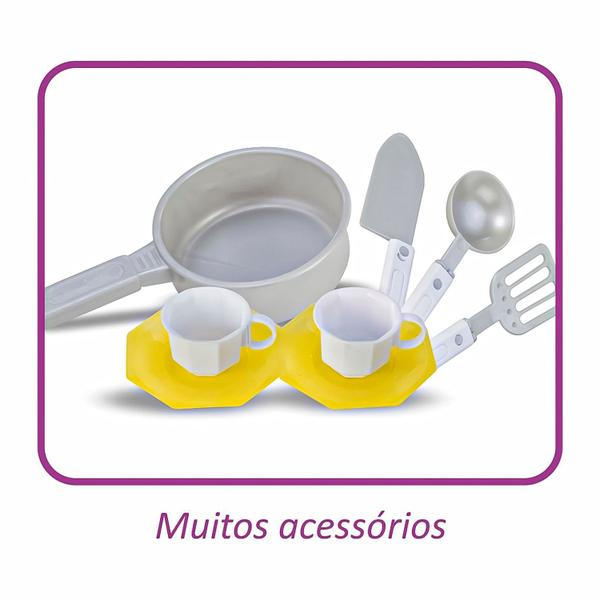 Imagem de Cozinha Completa Infantil Geladeira Forno Fogao E Acessórios Meninos Magic Toys