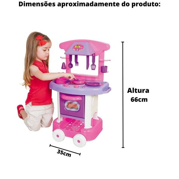 Imagem de Cozinha Completa Infantil Play Time Rosa 2008 - Cotiplas