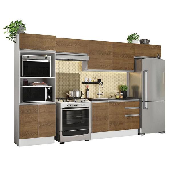 Imagem de Cozinha Completa Madesa 100% MDF Acordes Com Armário e Balcão