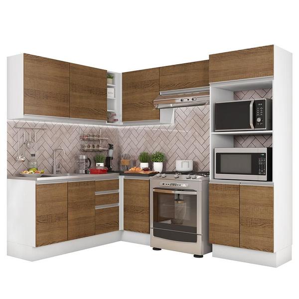 Imagem de Cozinha Completa Madesa 100% MDF Acordes de Canto (Sem Tampo e Pia)