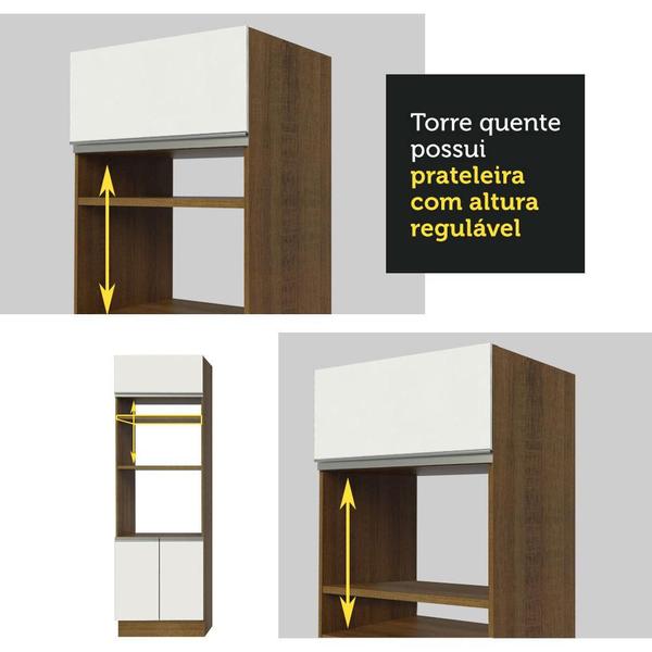 Imagem de Cozinha Completa Madesa Cristal com Armário e Balcão (Sem Tampo e Pia)