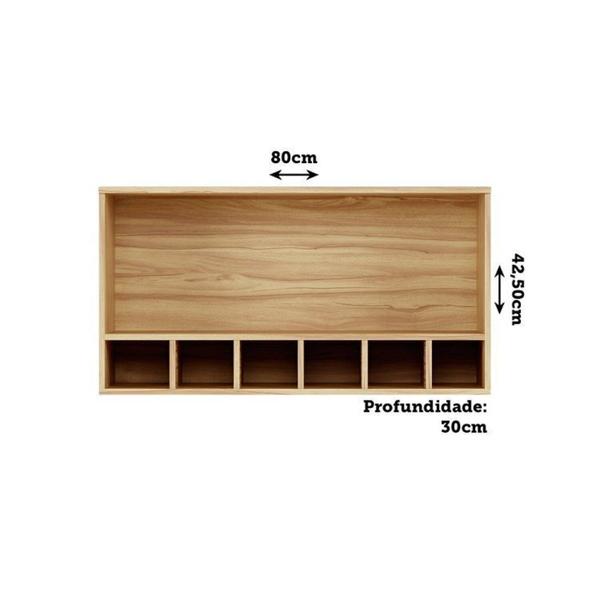 Imagem de Cozinha Completa Modulada 5 Peças sem Tampo com Vidro Reflecta 100% Mdf Itália Espresso Móveis