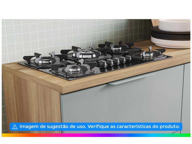 Cozinha Completa Nesher Duquesa 100% MDF com Balcão 5 Portas 4 Gavetas Imagem de Cozinha Completa Nesher Duquesa 100% MDF com Balcão 5 Portas 4 Gavetas