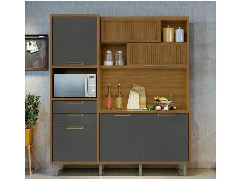 Cozinha Completa Nesher Imperatriz - 6 Portas 2 Gavetas 100% MDF Cozinha Completa Nesher Imperatriz - 6 Portas 2 Gavetas 100% MDF