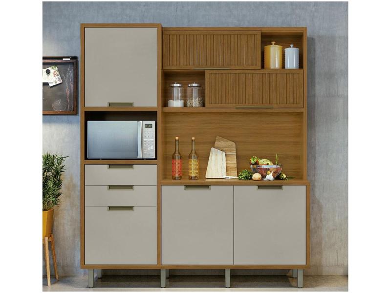 Cozinha Completa Nesher Imperatriz - 6 Portas 2 Gavetas 100% MDF Cozinha Completa Nesher Imperatriz - 6 Portas 2 Gavetas 100% MDF