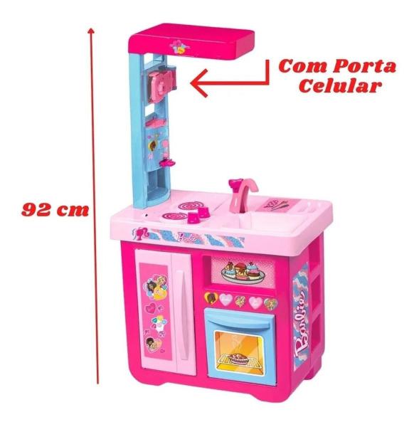 Imagem de Cozinha De Brinquedo Barbie Chef Cozinha Master Gigante