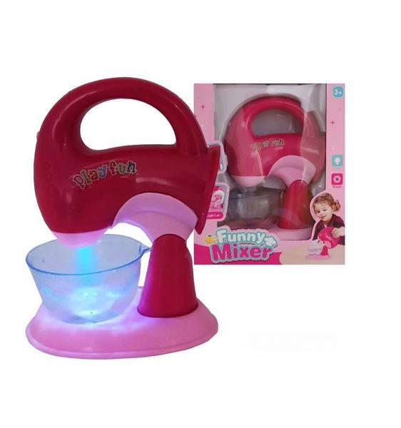 Imagem de Cozinha de Brinquedo Batedeira Infantil Divertida Com Movimentos e Luzes LedBrinquedo Menina Cozinha Infantil Batedeira