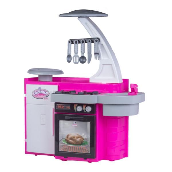 Imagem de Cozinha de Brinquedo Infantil Fogão Pia Geladeira Completa Menina Menino Acessórios