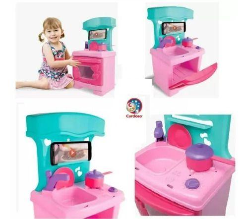 Imagem de Cozinha Fogão Panela Infantil Brinquedo Sweet Fantasy Menina