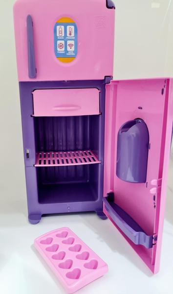 Imagem de Cozinha Geladeira Infantil Completa com Acessorio 36cm - Zuca Toys