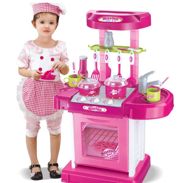 Imagem de Cozinha Infantil Brinquedo C/ Som e Luz Princess Replay Kids