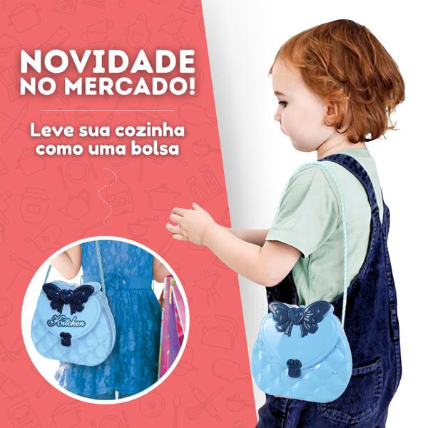 Imagem de Cozinha Infantil Brinquedo Kit Criança Completa Fogão Menina