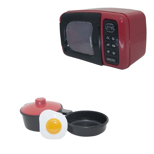 Imagem de Cozinha Infantil Chef Vermelho Air Fryer Microondas 28pç