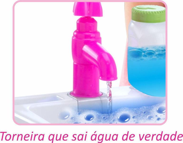 Imagem de Cozinha Infantil Completa C/ Geladeira Lavanderia Brinquedo - MAGIC TOYS