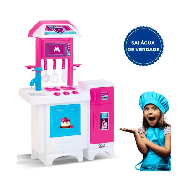 Imagem de Cozinha Infantil Completa C/ Torneirinha Sai Água Magic Toys