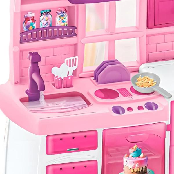 Imagem de Cozinha Infantil Completa Com Água Som Acessórios Magic Toys