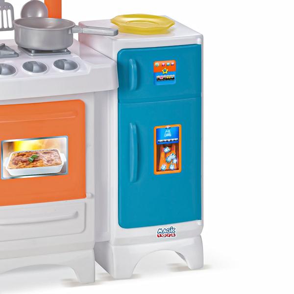 Imagem de Cozinha Infantil Completa Fogão Forno E Geladeira Sai Água Magic Toys