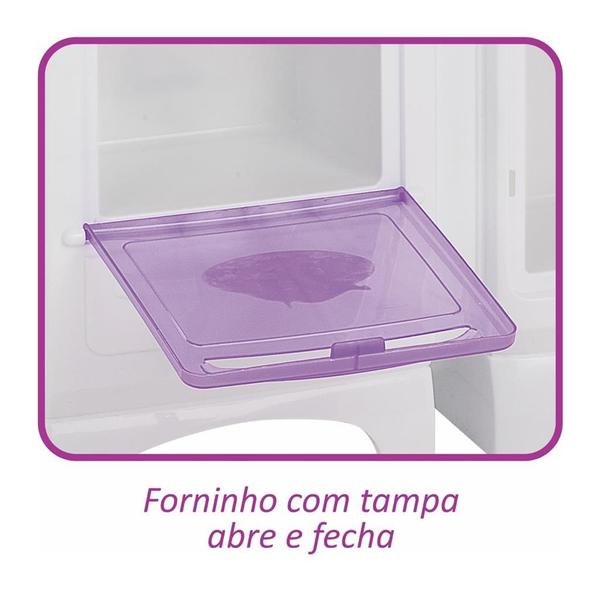 Imagem de Cozinha Infantil Completa Rosa Sem Água - Magic Toys