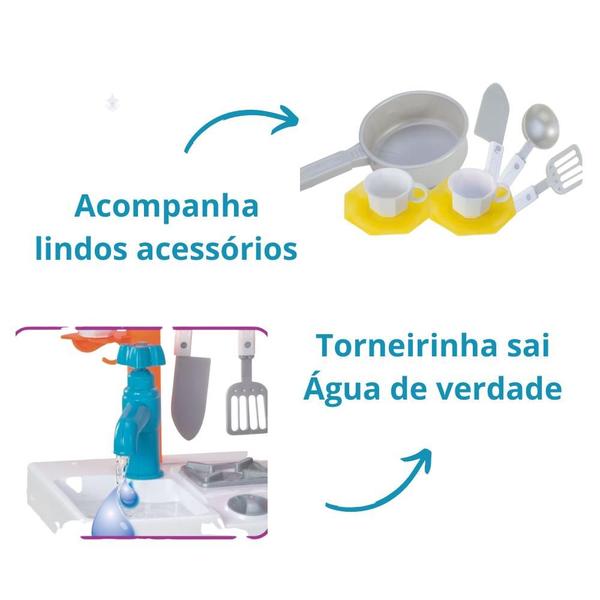 Imagem de Cozinha Infantil Completa Sai Água de Verdade