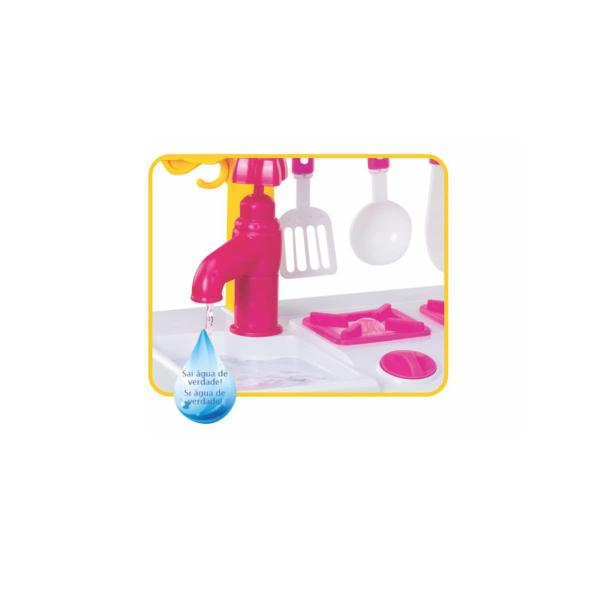 Imagem de Cozinha Infantil Completa Turma da Mônica Com Água Fogão e Geladeira Magic Toys 8076