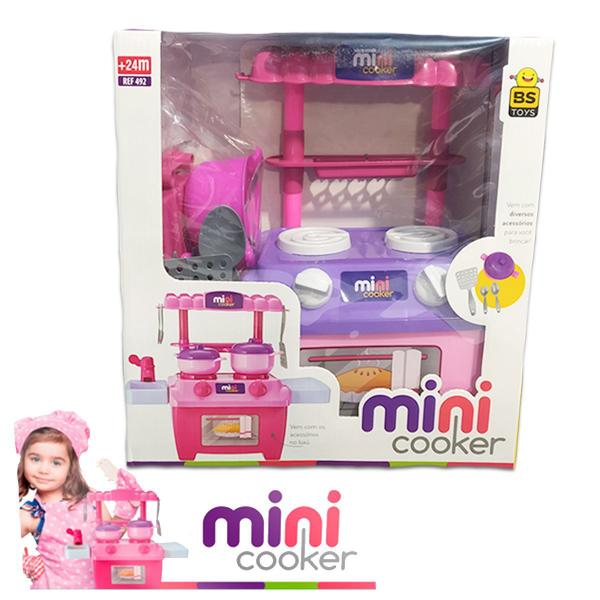 Imagem de Cozinha Infantil de Brinquedo Mini Cooker Rosa e Lilás