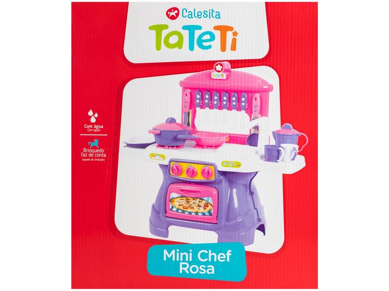 Cozinha Infantil Faz de Conta Mini Chef Rosa - Ta Te Ti Imagem de Cozinha Infantil Faz de Conta Mini Chef Rosa