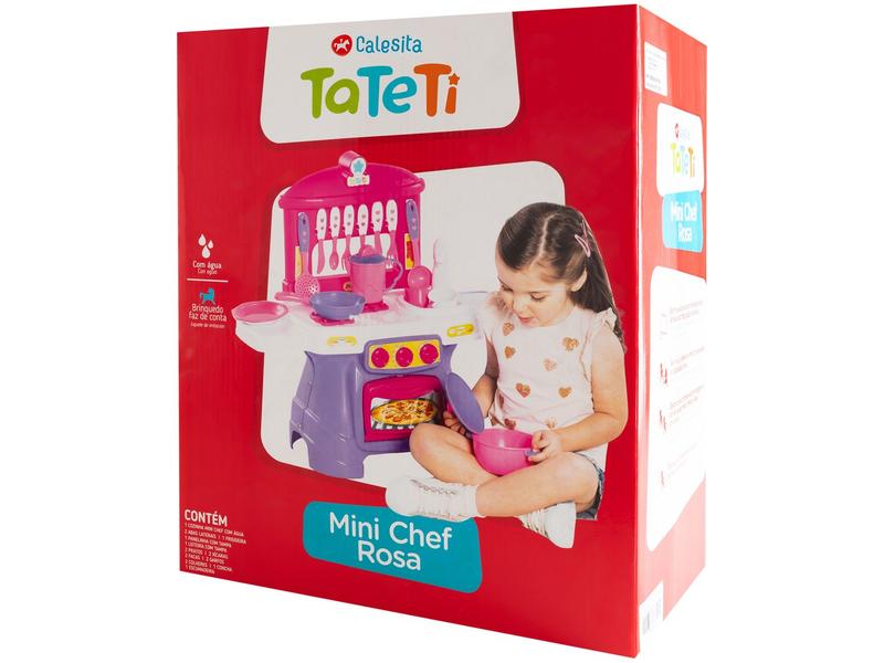 Cozinha Infantil Faz de Conta Mini Chef Rosa - Ta Te Ti Imagem de Cozinha Infantil Faz de Conta Mini Chef Rosa