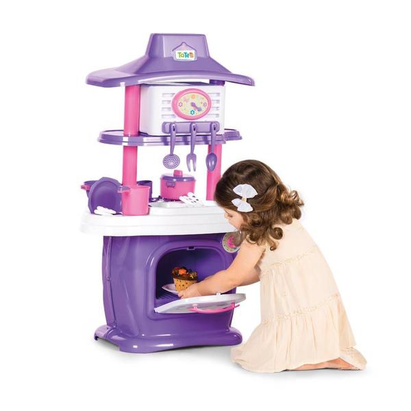 Imagem de Cozinha Infantil Le Grand Chef Completa Roxo Com Som E Agua